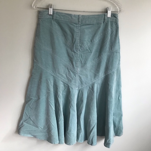 COPY - SITWELL Anthropologie corduroy skirt sage sz 2 - Picture 2 of 7